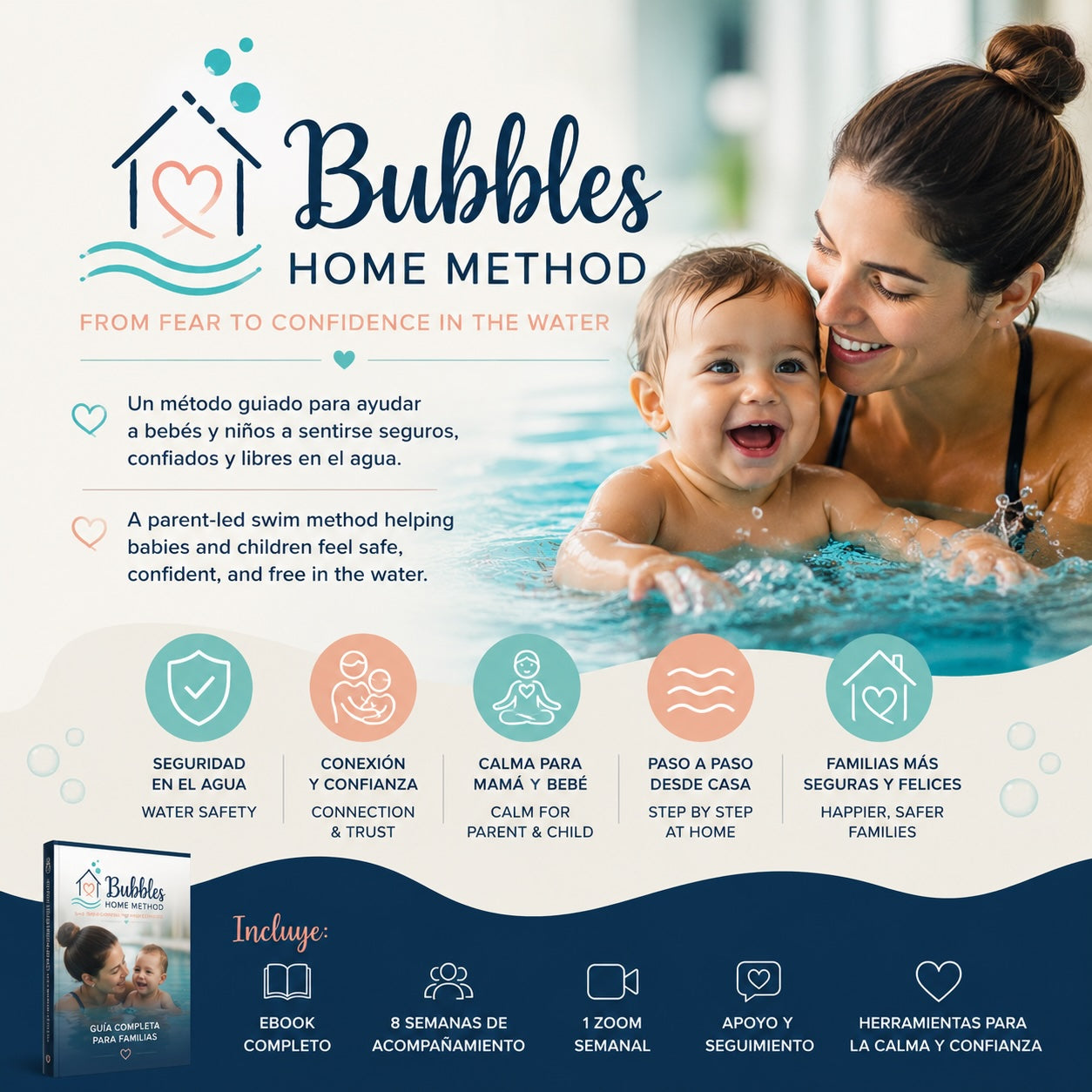 Bubbles Home Method | From fear to confidence in the water
